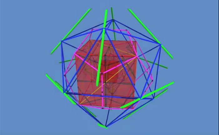 Animation: Nested Platonic Solids Recursion