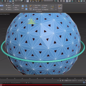 geodesic sphere animation using 3D Studio Max